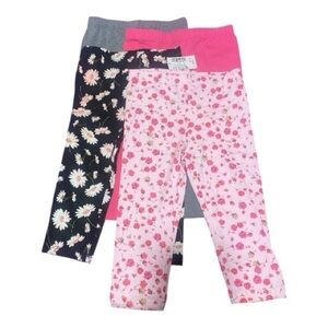 Floral and Pink Leggings Set of 4